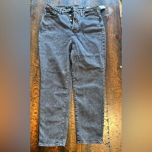 Old Navy Women's Gray Straight Leg Jeans